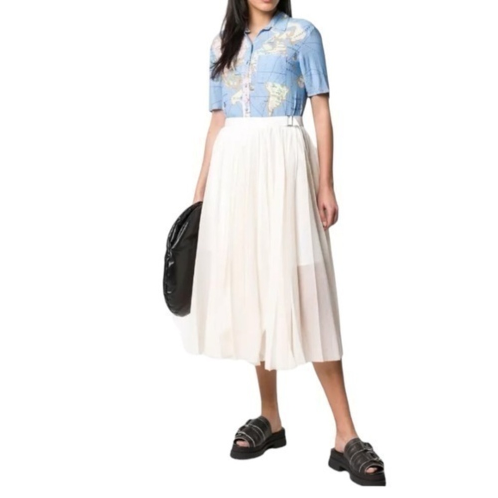 SACAI MIdi Pleated Skirt Size 3 (US Size 10) NWT $ 1296